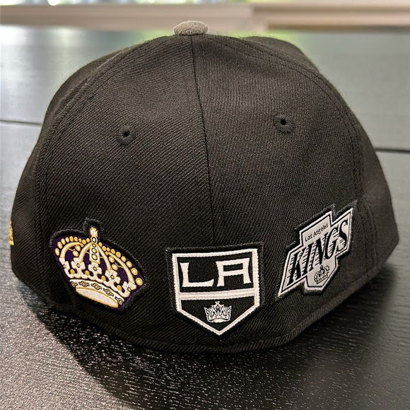 LA Kings NHL 50th Anniversary Suede Brim Limited Edition New Era Fitted Hat - 7 - Picture 3 of 8